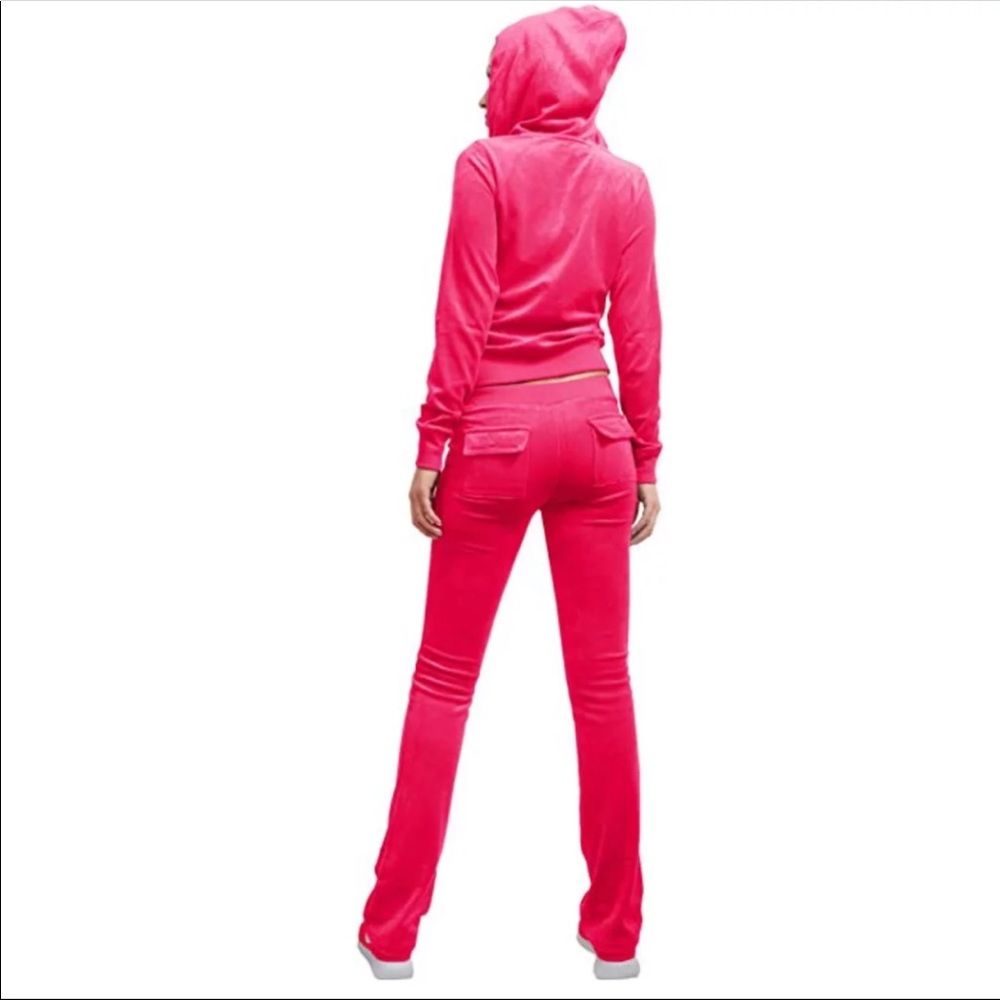 Pink Velour Sweatsuit